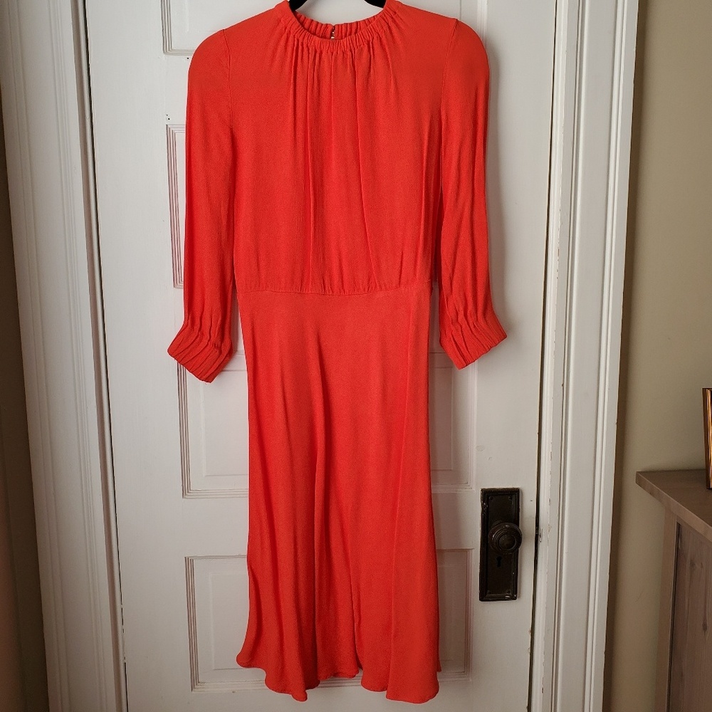 H&M Orange midi dress